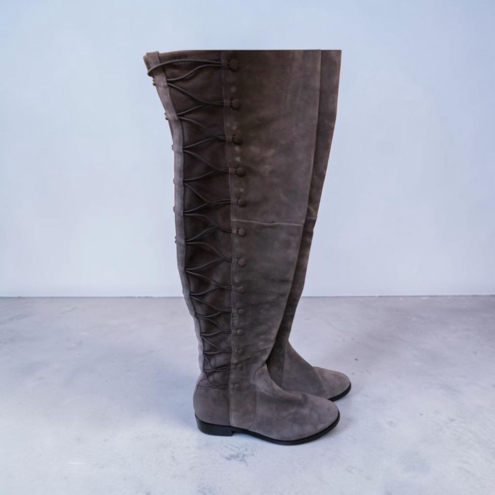 Vince Camuto over the knee real suede boots